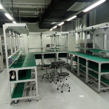 流水線U型線工作臺(tái)批發(fā) 鋁合金實(shí)驗(yàn)電子車間操作臺(tái) 防靜電工作臺(tái)