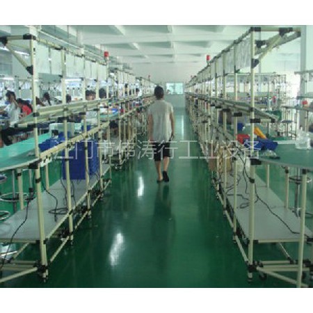 流水線系列 鋁型材防靜電工作臺(tái)車(chē)間鋁合金框架流水線工作桌鋁材
