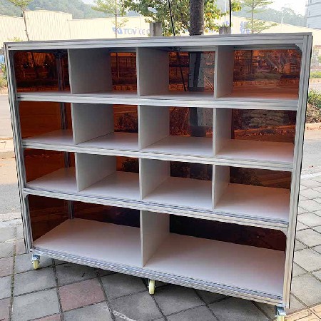 鋁型材模具柜 供應(yīng)生產(chǎn)數(shù)控模具柜 模具工具零件備品柜 儲物柜